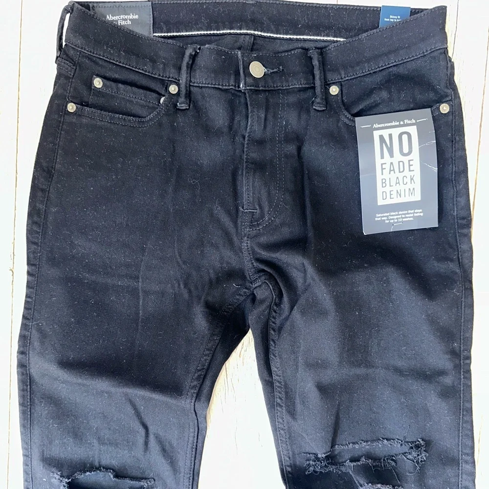 Abercrombie & Fitch No Fade Black Denim Jeans